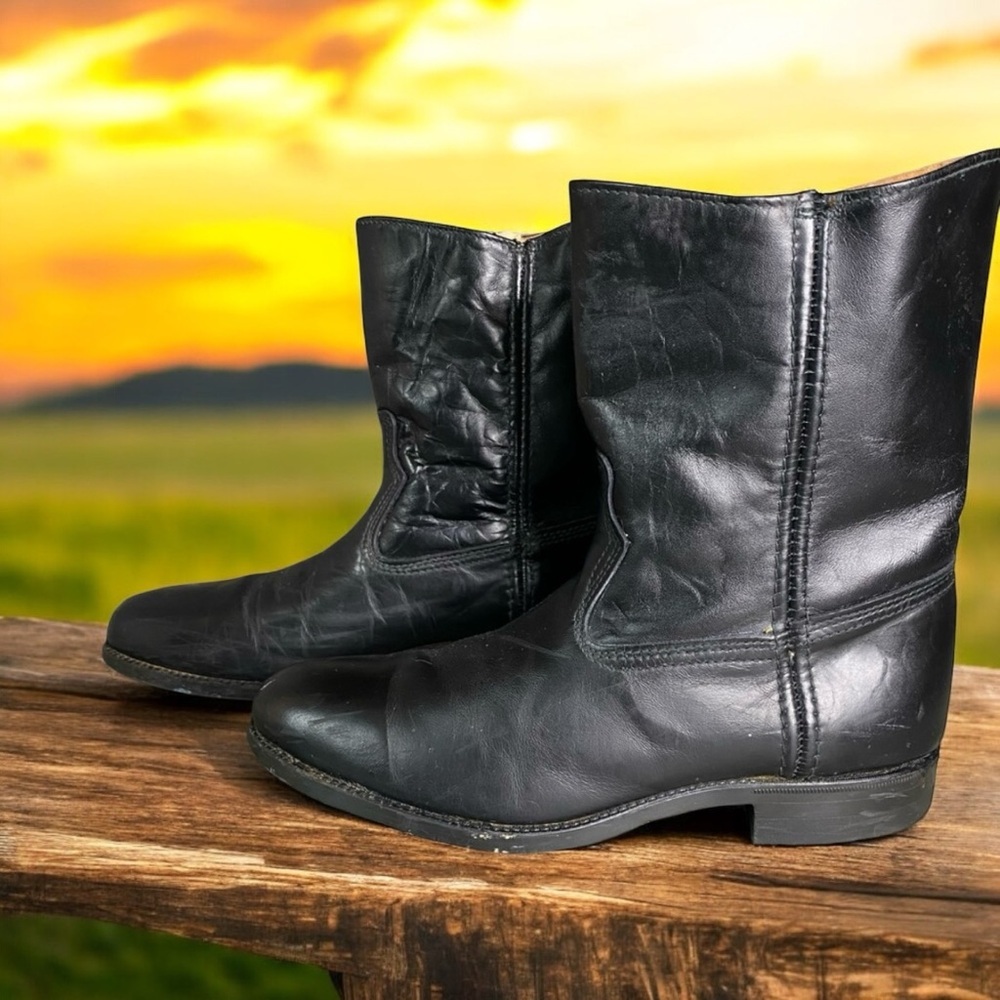 Vintage Black Western Boots